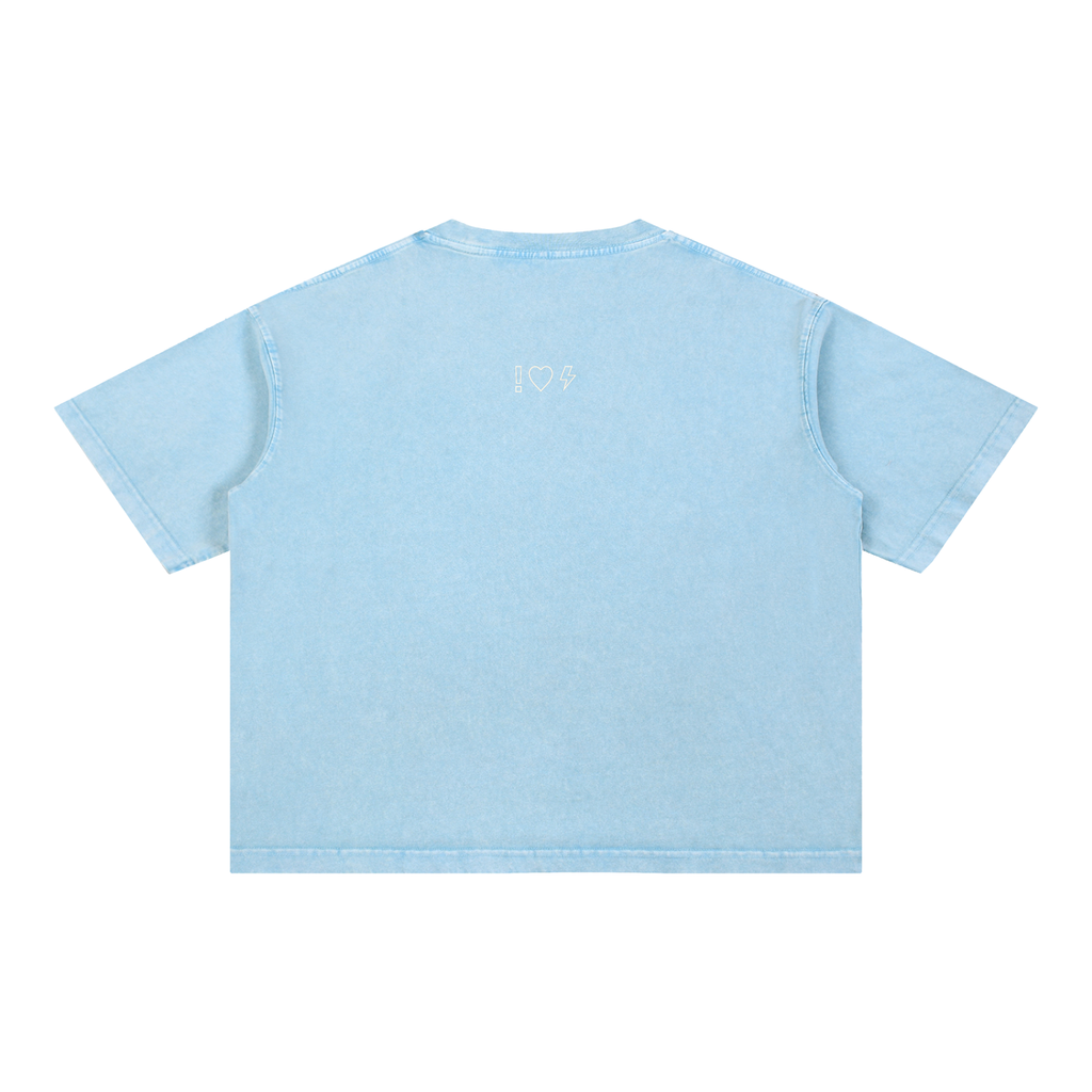 ; still here | Mineral Wash Boxy Cotton T-Shirt