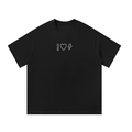 LOVE BIG. Be Awesome. Black Unisex Oversized T-Shirt