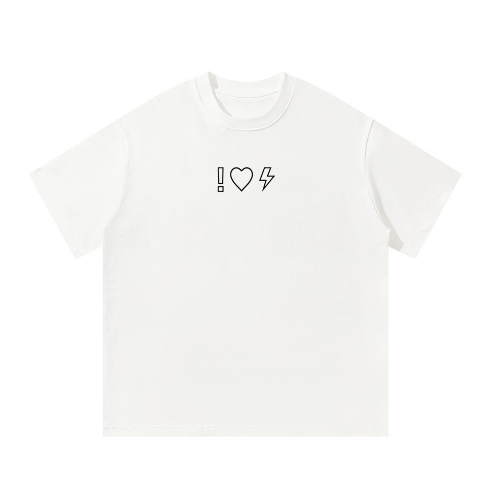 LOVE BIG. Be Awesome. Unisex Oversized Cotton T-Shirt – White