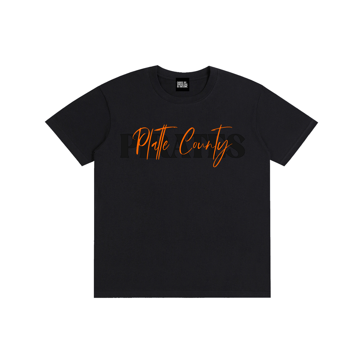 Platte County Pirates Script Design | Light Weight Pure Cotton Unisex T-Shirt