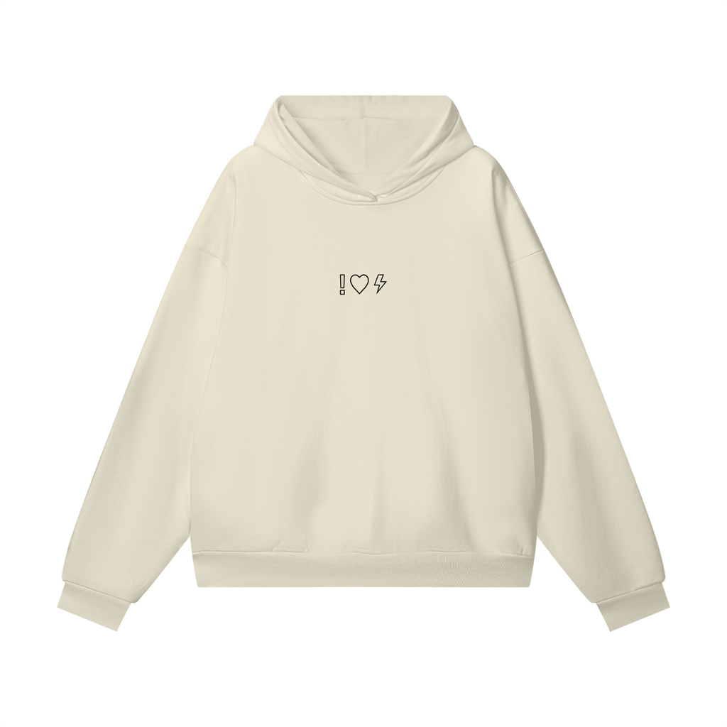 Love Is The Standard Heavyweight Oversized Fleece Hoodie with Hidden Pocket