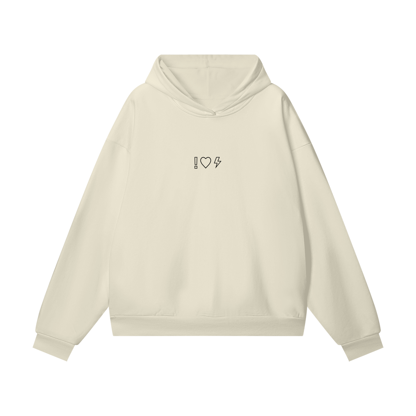 Love Is The Standard Heavyweight Oversized Fleece Hoodie with Hidden Pocket