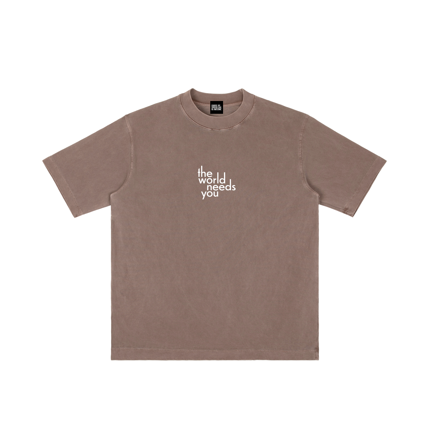 The World Needs You | Vintage Wash Drop Shoulder T-shirt