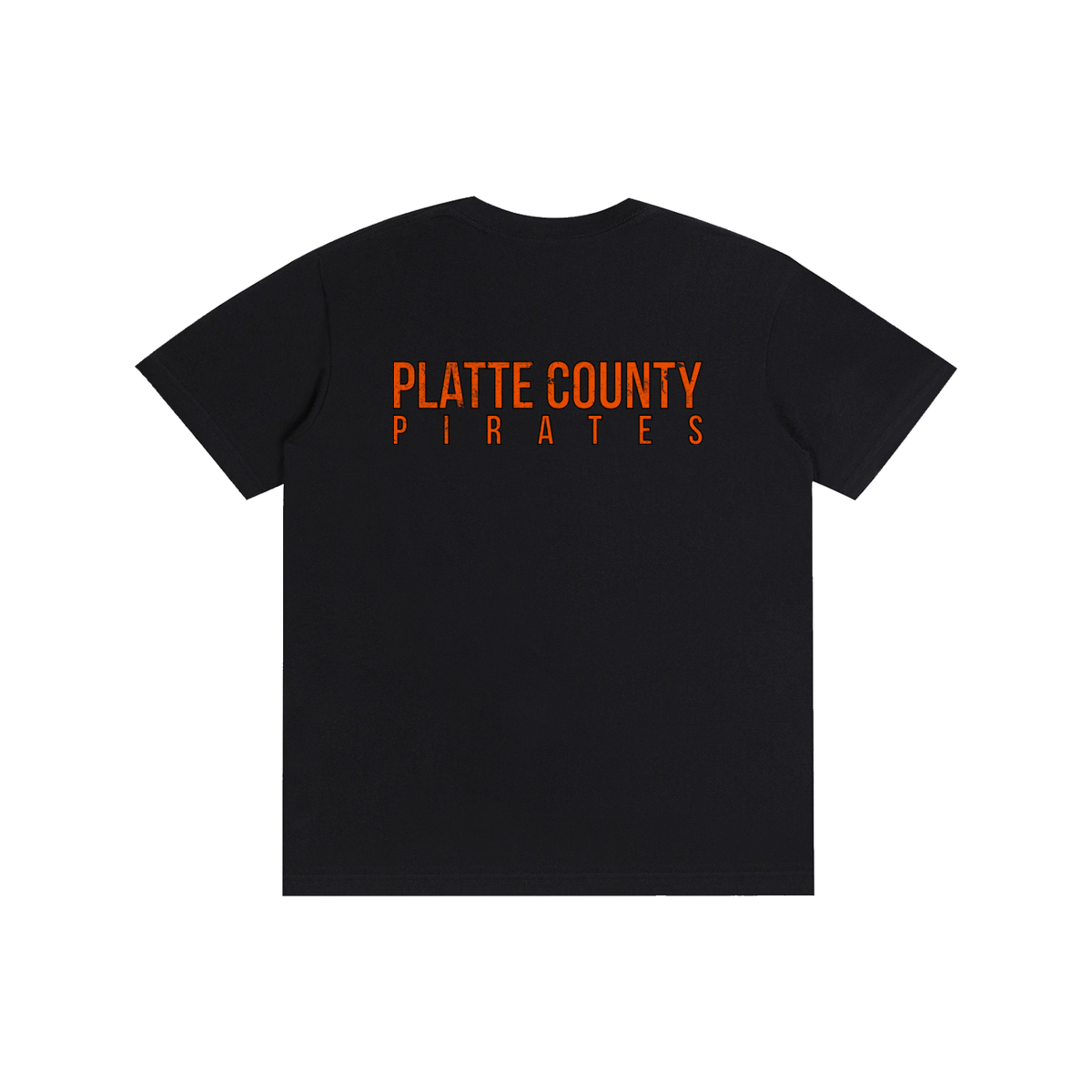 Platte County Pirates Skull & Crossbones Black | Lightweight Pure Cotton Unisex T-Shirt