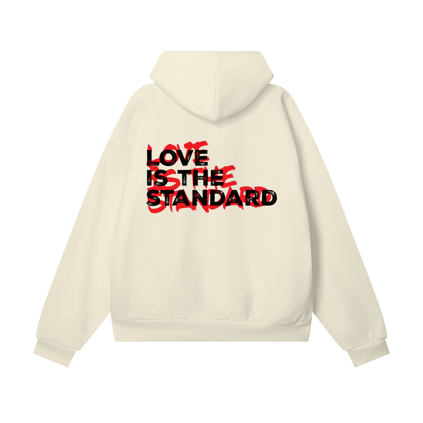 Love Is The Standard Heavyweight Oversized Fleece Hoodie with Hidden Pocket